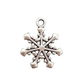 10pc Antique Silver Snowflake Charms