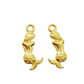 10pc Gold Mermaid Charms