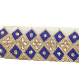 5m Blue and Gold Indian Trim