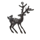 Large Silver Reindeer Pendant