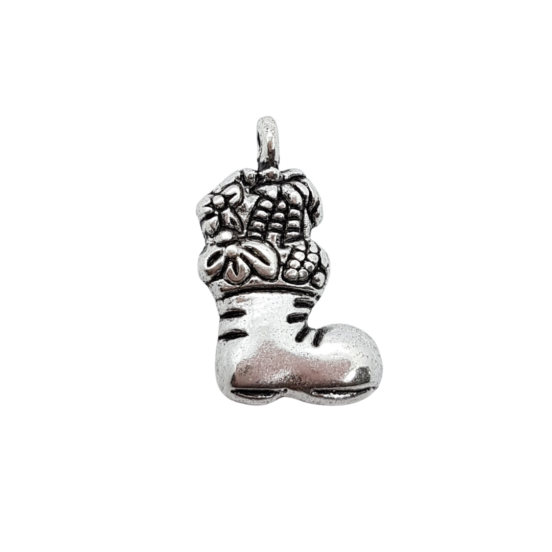 10pc Antique Silver Stocking Charms
