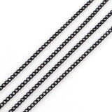 1M Black Iron Curb Chain
