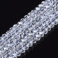 3mm Clear Crystal Electroplated Rondelle Beads Approx 152 beads