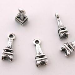 10pc Antique Silver Eiffel Towers