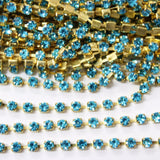 Aqua Bohemica Preciosa Rhinestone Chain ss8