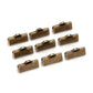 10pc 16mm Bronze Ribbon End Crimps