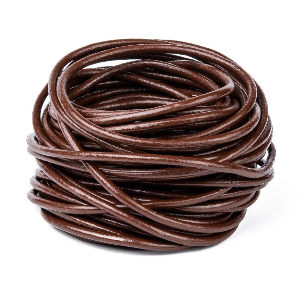 10M Brown Leather Cord 3mm Thick