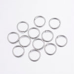 50pc 12mm Stainless Steel Silver Jump Rings