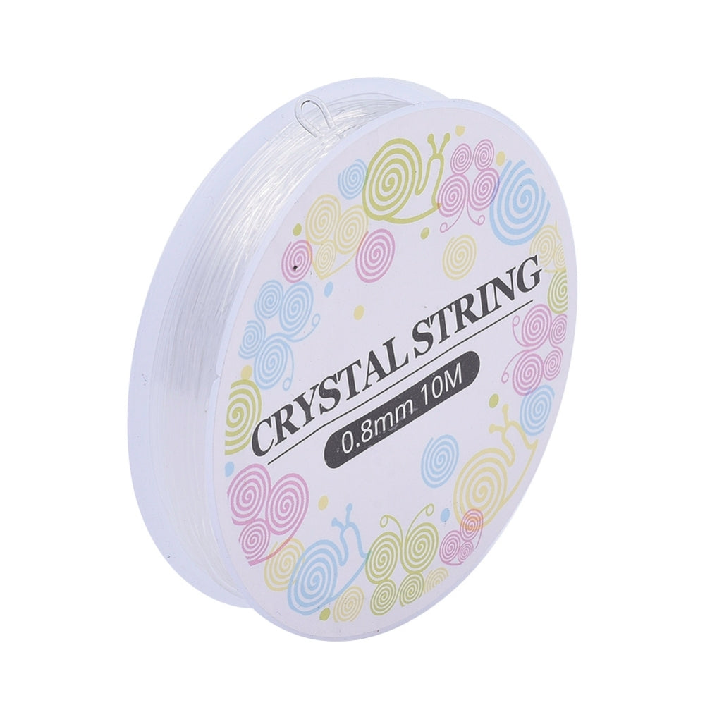 10m 0.8mm Clear Crystal Stretch Cord