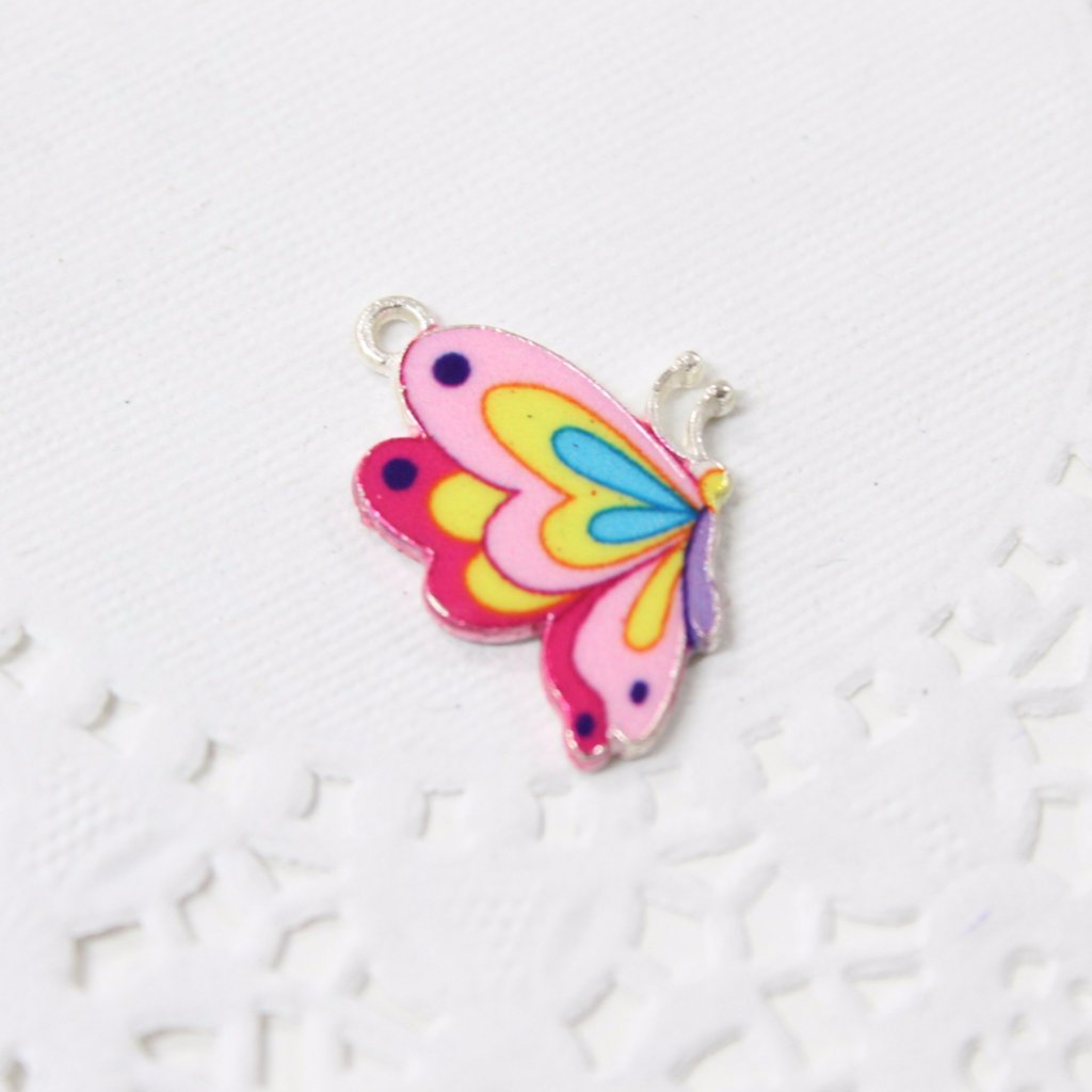 4pc Cute Enamel Butterfly Charms