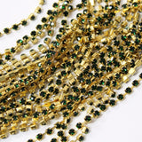 Emerald Preciosa Rhinestone Chain ss10