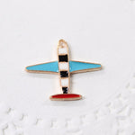 4pc Enamel Air Plane Charms