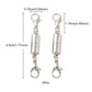Silver Magnetic Clasp with Lobster Ends