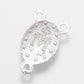 10pc Silver Rosary Charm Connectors