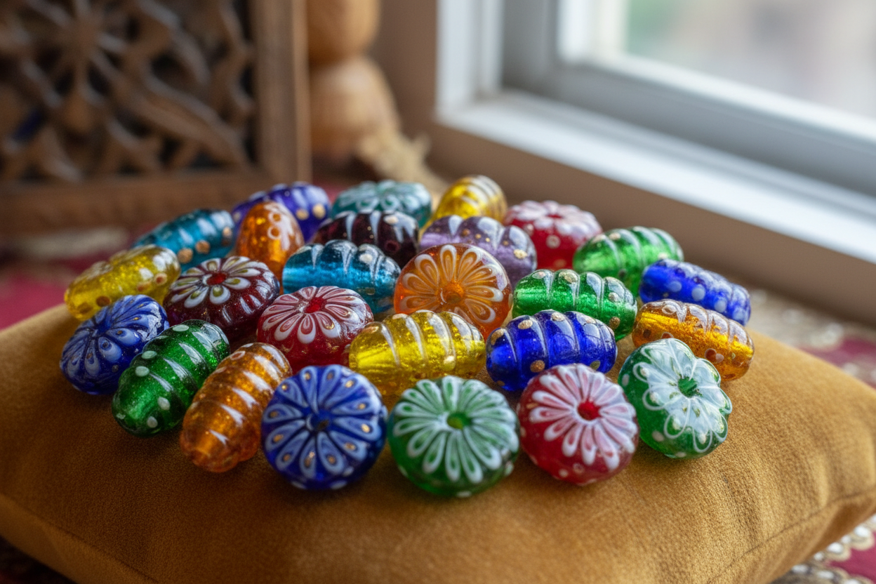 indian lampwork glass beads