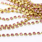 Light Rose Preciosa Rhinestone Chain ss10