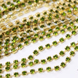 Olivine Preciosa Rhinestone Chain ss8