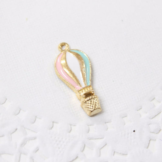 4pc Pretty Pastels Hot Air Balloon Charms