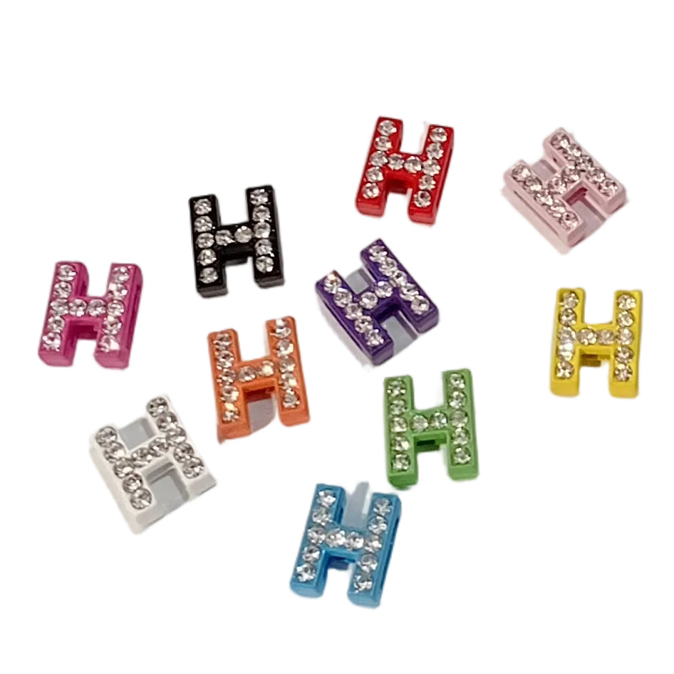 Slide Charm Letter H