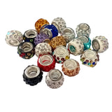 20pc Mix Of European Rhinestone Beads