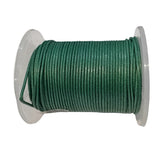 25M 0.5mm Dark Green Waxed Cotton Cord