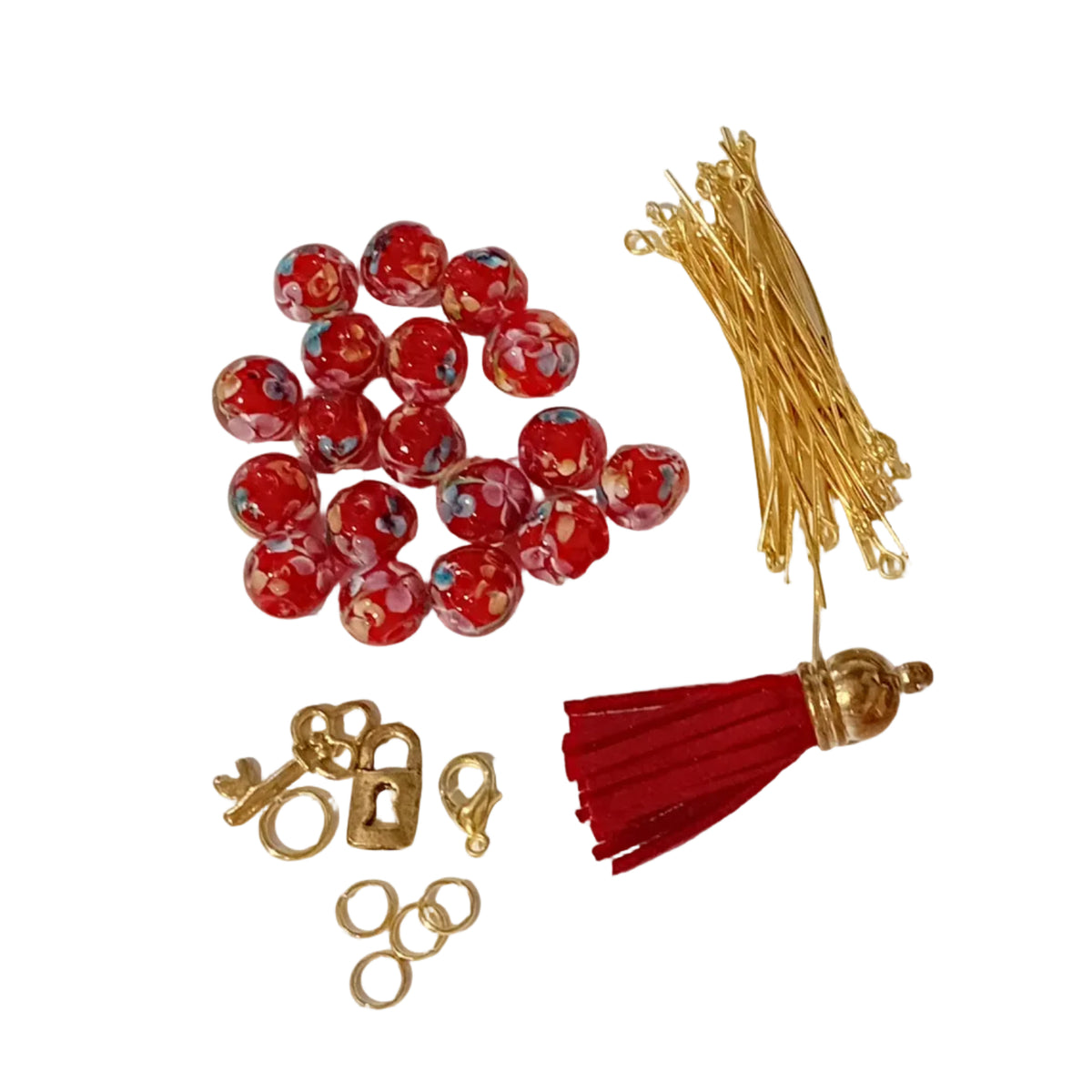 SALE! Make Your Own Red Tassel Bracelet