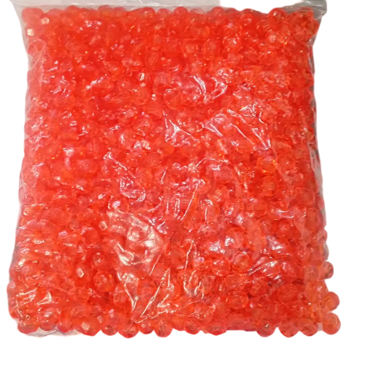 BULK SALE! 1000 Orange Acrylic Faceted Beads