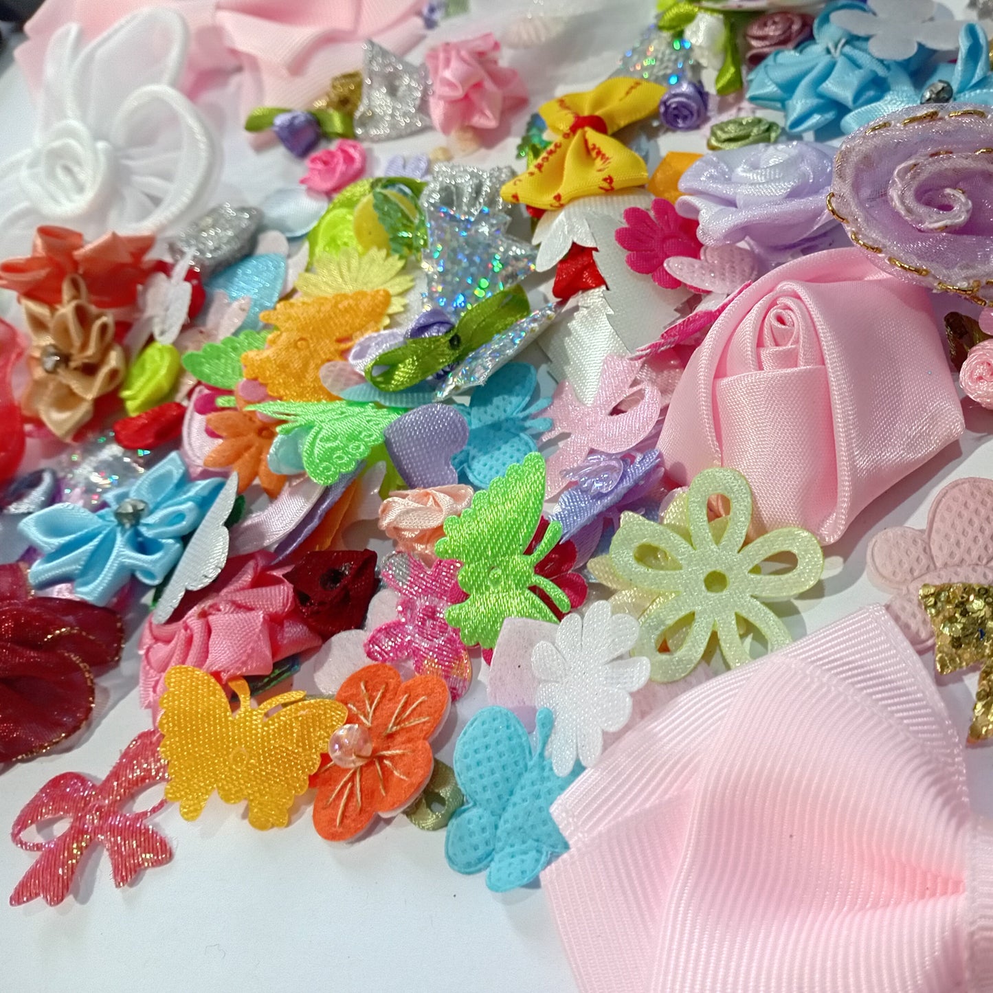 SALE! Large Bag Of Satin & Organza Appliques
