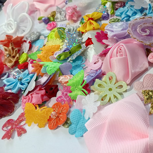 SALE! Large Bag Of Satin & Organza Appliques