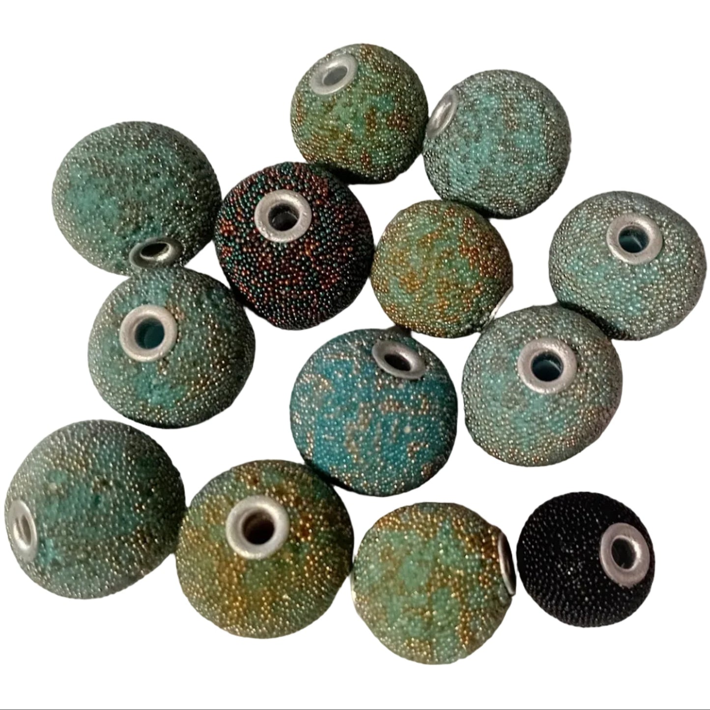 13pc Mixed Beaded Kashmiri Beads