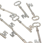 10pc 5.5cm Silver Keys
