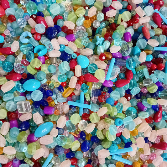 100g Assorted Acrylic Beads