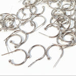 20pc Stainless Steel Hoop Earrings With Ball End