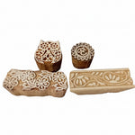 SALE! Set Of 4 Indian Block Stamps