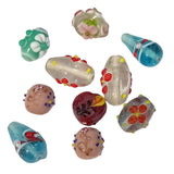 10pc The Odd Petal Lampwork Beads