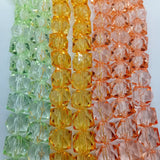SALE! 7x Strings Of 12mm Cubed Faceted Beads