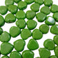 1pc 26mm Green Glass Heart Bead