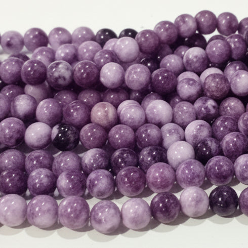 8mm Chevron Amethyst Bead Strand