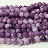 8mm Chevron Amethyst Bead Strand
