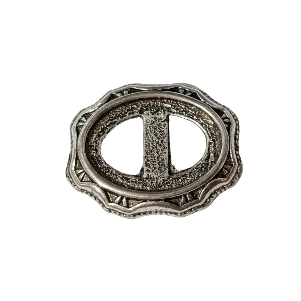 1pc Silver Oval Buckle Charm
