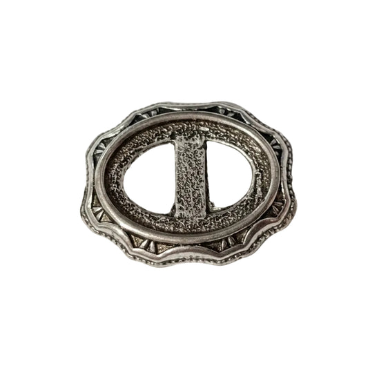 1pc Silver Oval Buckle Charm