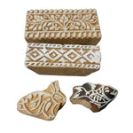 SALE! Set Of 4 Indian Block Stamps