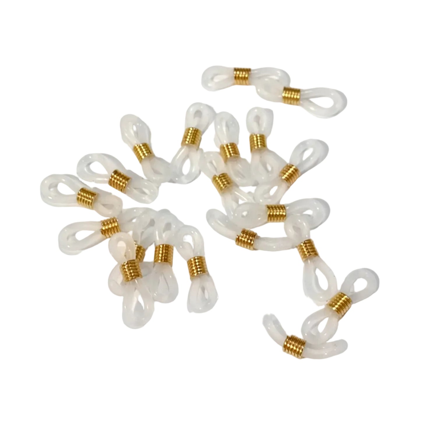 20pc Clear 20mm Eye Glass Chain Connectors