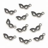 10pc Silver Mask Charms