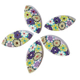 5pc Pointed Oval Polymer Clay Beads