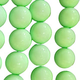 10mm Light Green Round Acrylic Beads