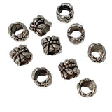 10pc Silver Spacer Beads