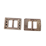 Silver Rectangle Buckle Charm