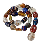 30pc Large Mixed Chunky Lampwork Beads String