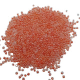 15g 11/0 2mm Orange Lined Seed Beads